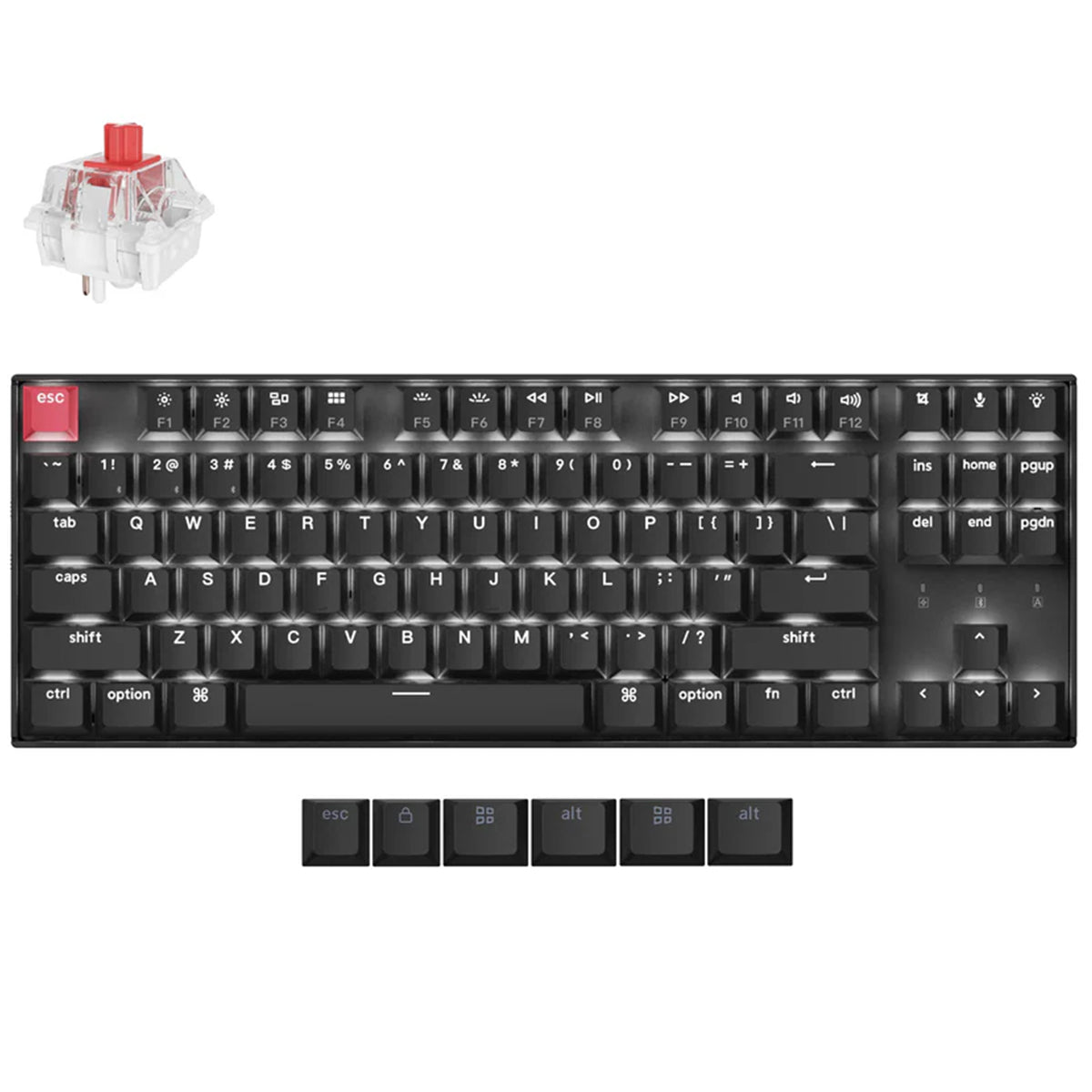 Keychron K8X TKL Wireless Mechanical Keyboard - K Pro Red Switch
