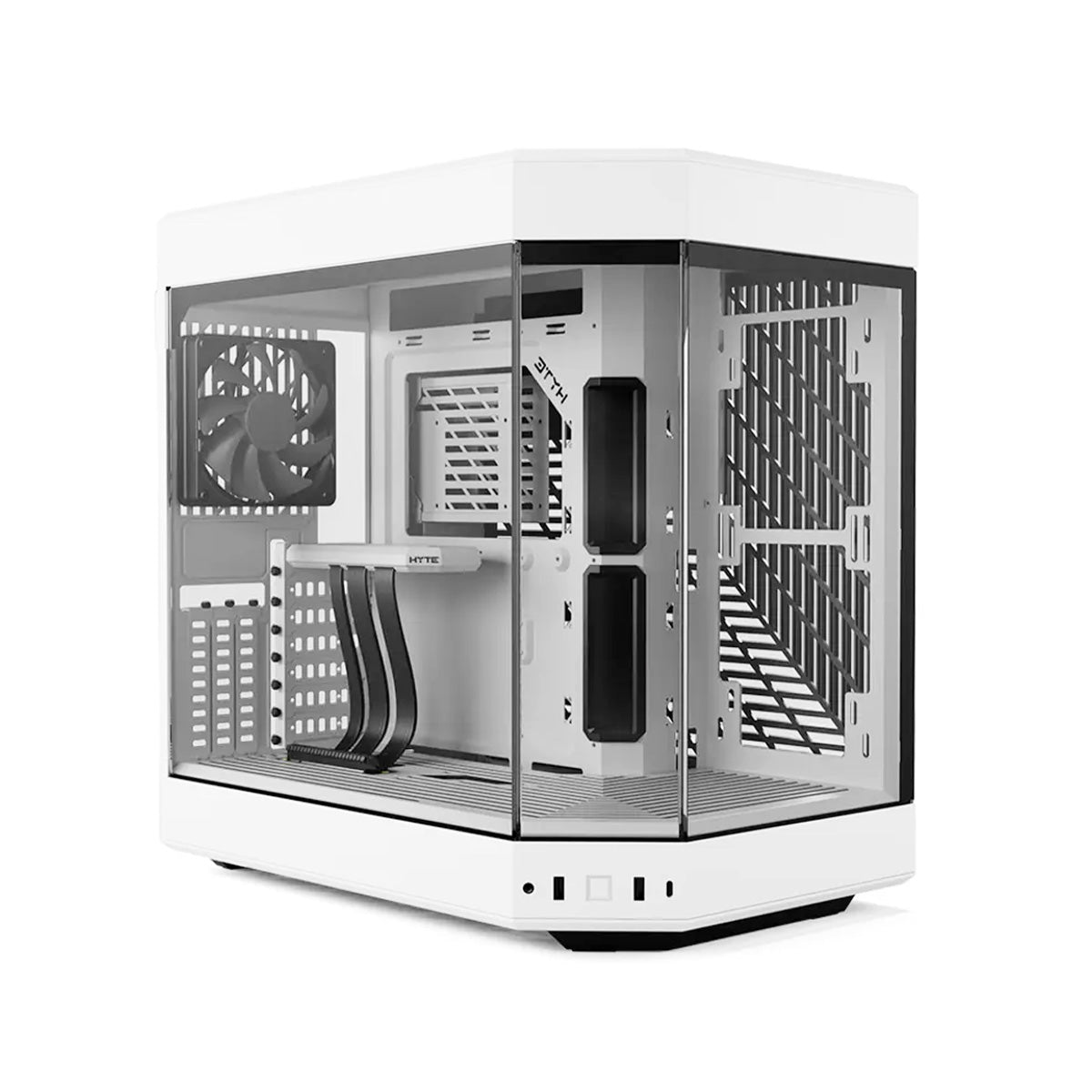 Hyte Y60 Tempered Glass Mid Tower Case - Snow White