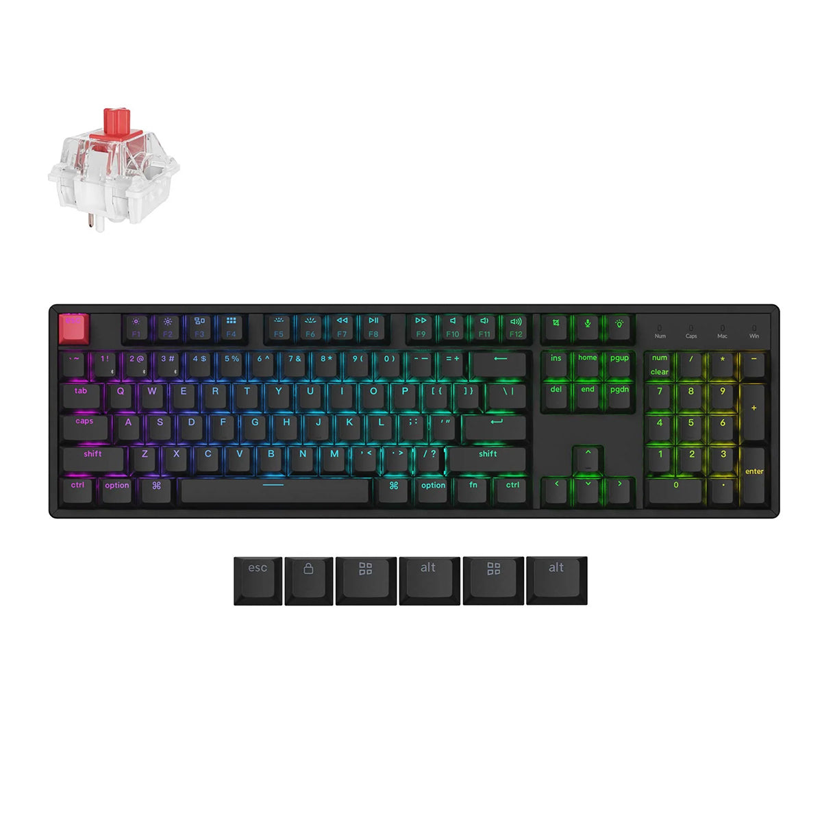 Keychron K10X Full Sized RGB Wireless Mechanical Keyboard - K Pro Red Switch