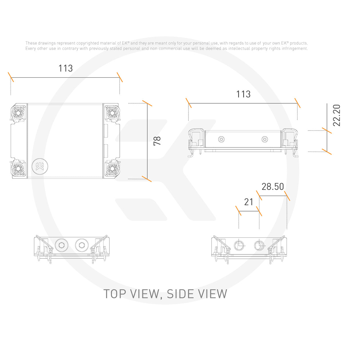 EKWB EK-Pro CPU WB 4677 Rack Ni + Acetal