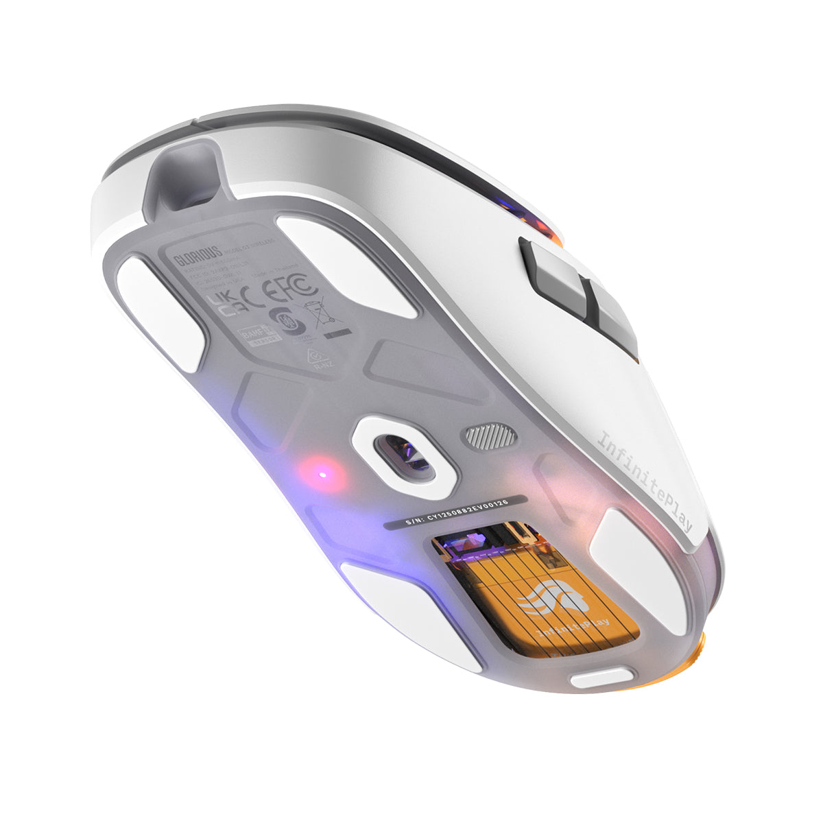 Glorious Model O3 InfinitePlay Wireless Gaming Mouse - White