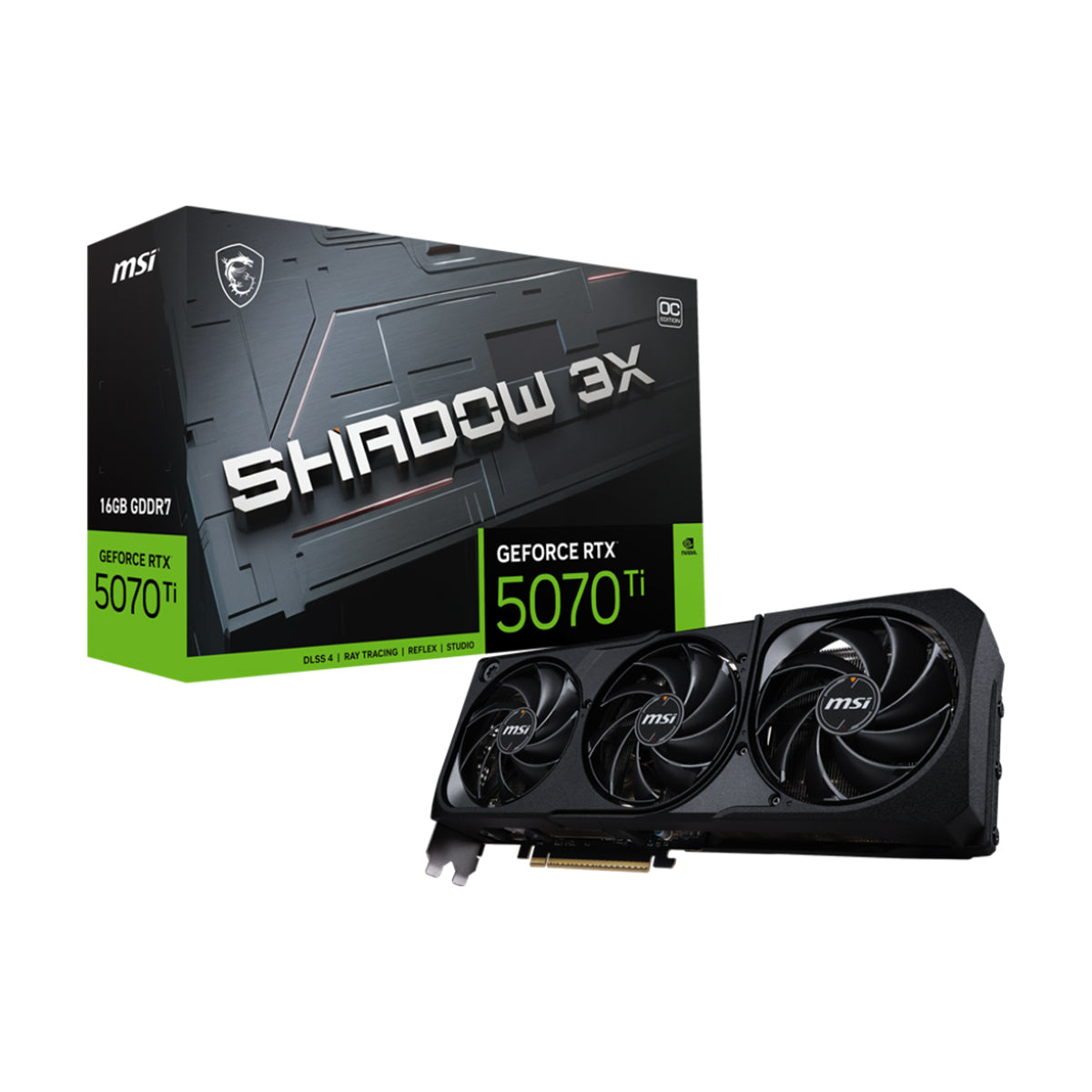MSI GeForce RTX 5070 Ti SHADOW 3X OC 16GB Graphics Card
