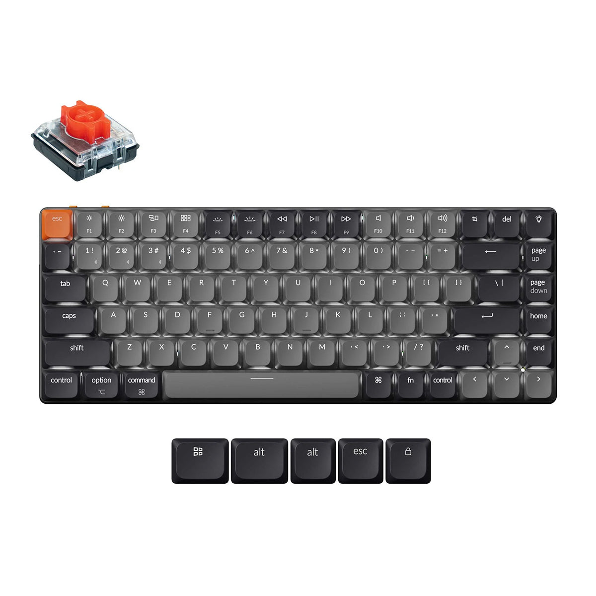 Keychron K3X 75% Low Profile Wireless Mechanical Keyboard - Red Switch