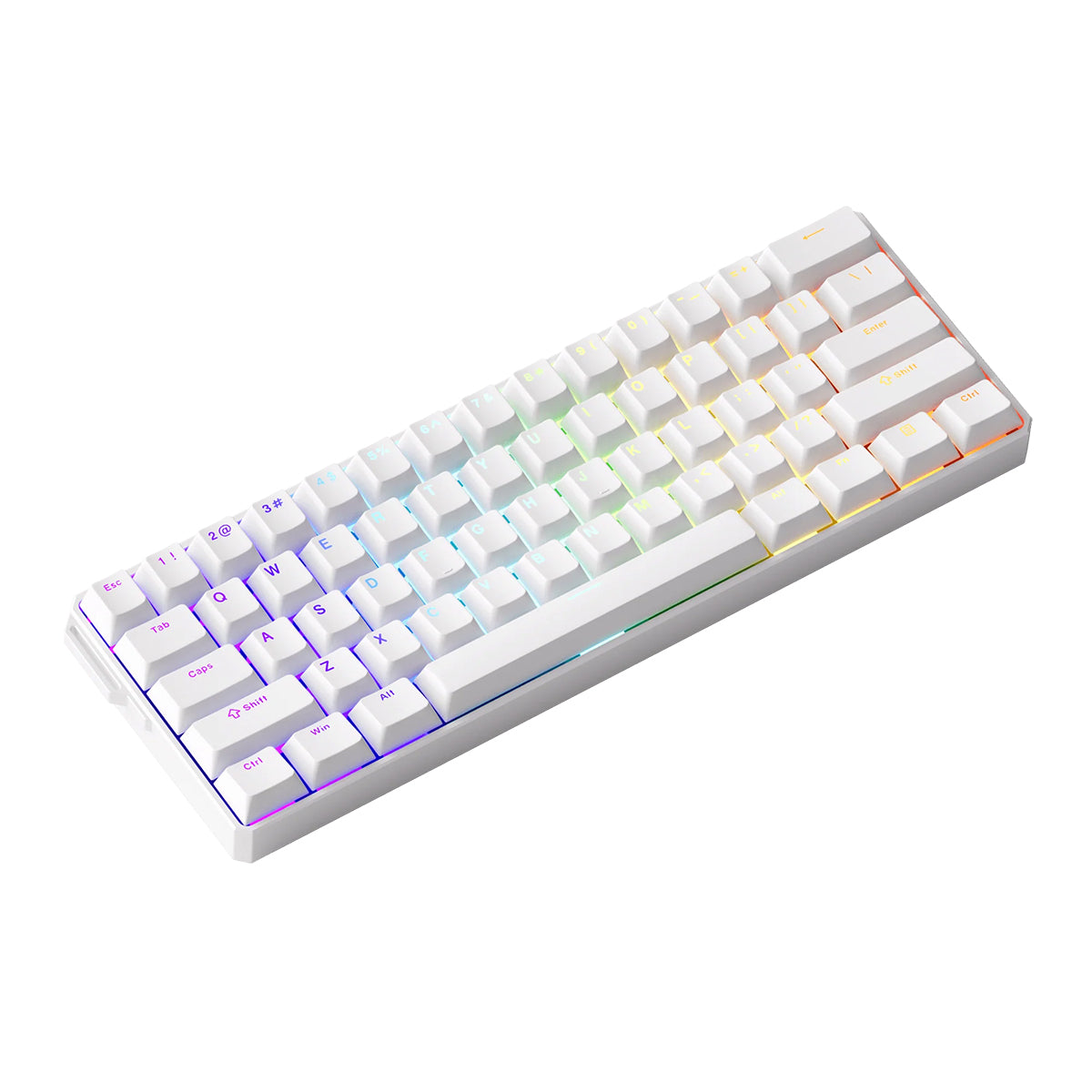 Akko Monsgeek Fun60 Ultra 60% Wireless TMR Aluminium Gaming Keyboard White - Glare Magnetic Switch