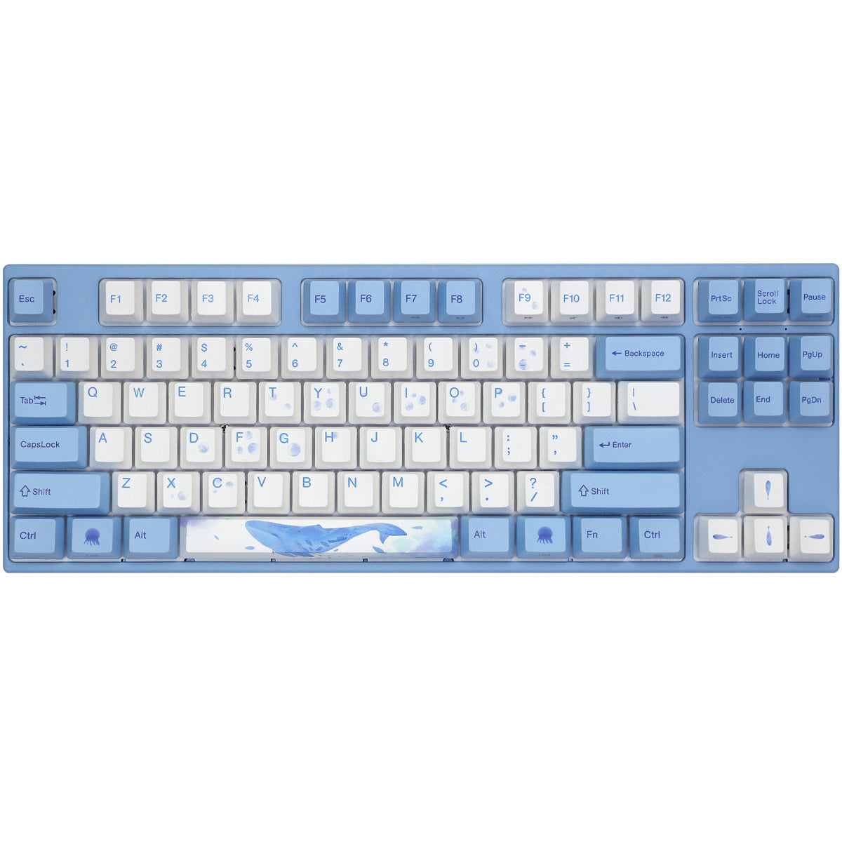 Varmilo VEM87 Sea Melody TKL Mechanical Keyboard - EC Sakura V2 Linear Switch