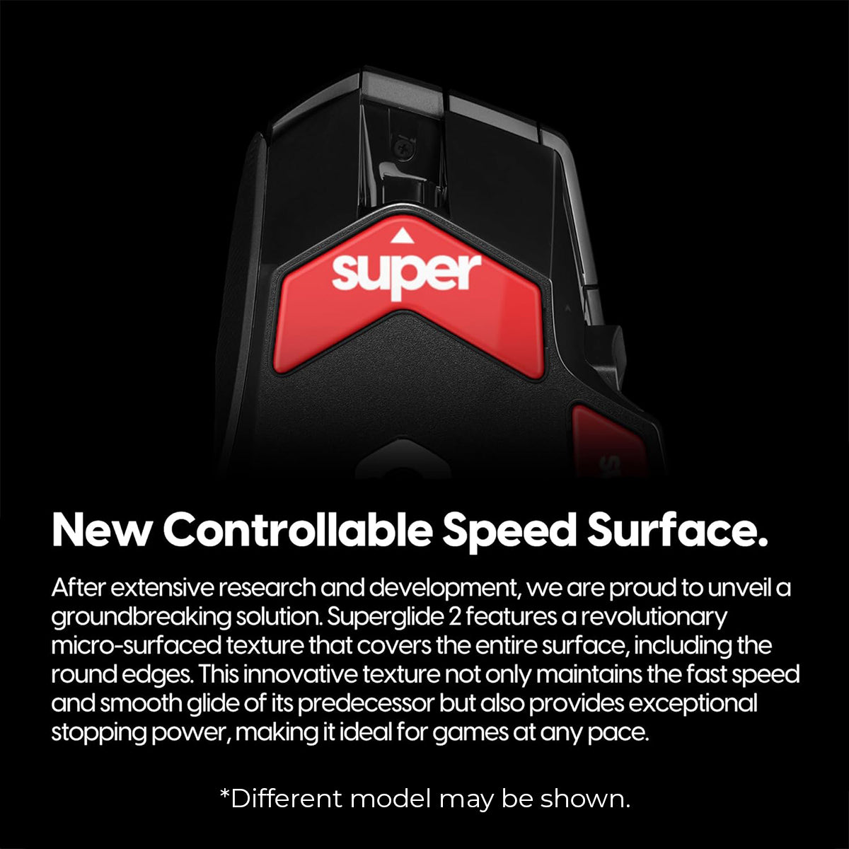 Pulsar Superglide Glass Mouse Skates for Logitech G Pro X Superlight 2 Black