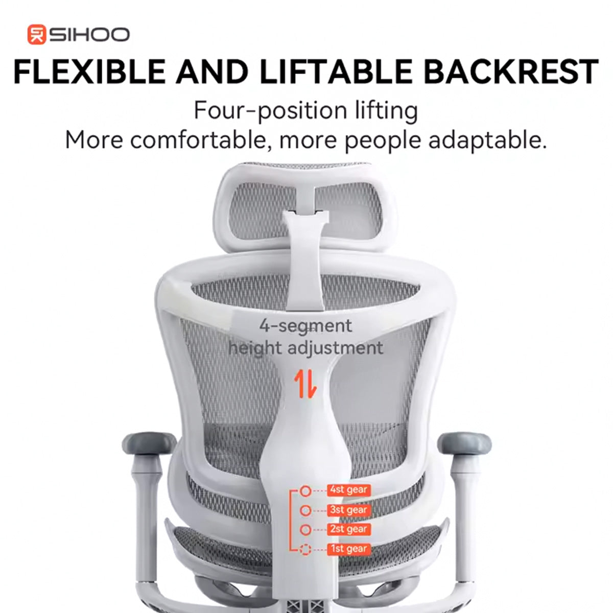 Sihoo C100 Mesh Ergonomics Office Chair - Grey