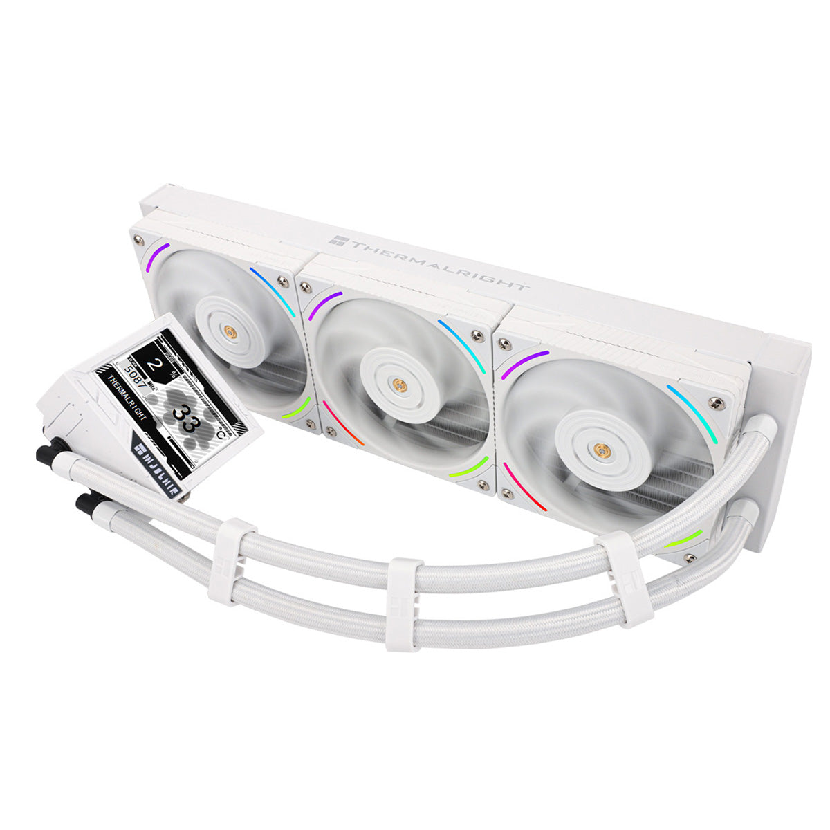 Thermalright Mjolnir Vision 360 White X 360mm LCD AIO CPU Liquid Cooler - Bulk Pack