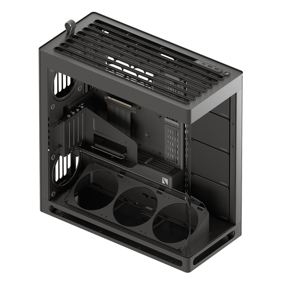 Havn HS 420 VGPU PCIE 5.0 ATX Mid Tower Case - Black