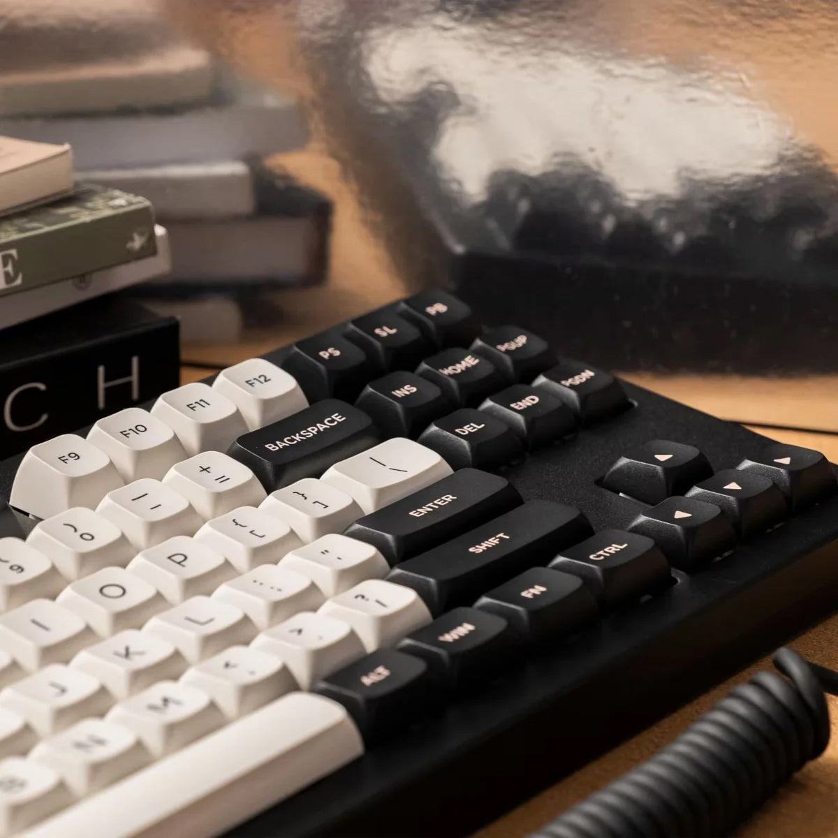 Akko Monsgeek M3W V3 TKL Wireless Aluminium Mechanical Keyboard Black Olivia - Piano Pro V3 Switch