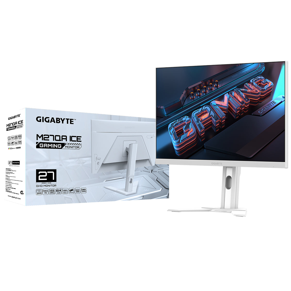 Gigabyte M27QA ICE 27'' QHD 180Hz IPS Gaming Monitor