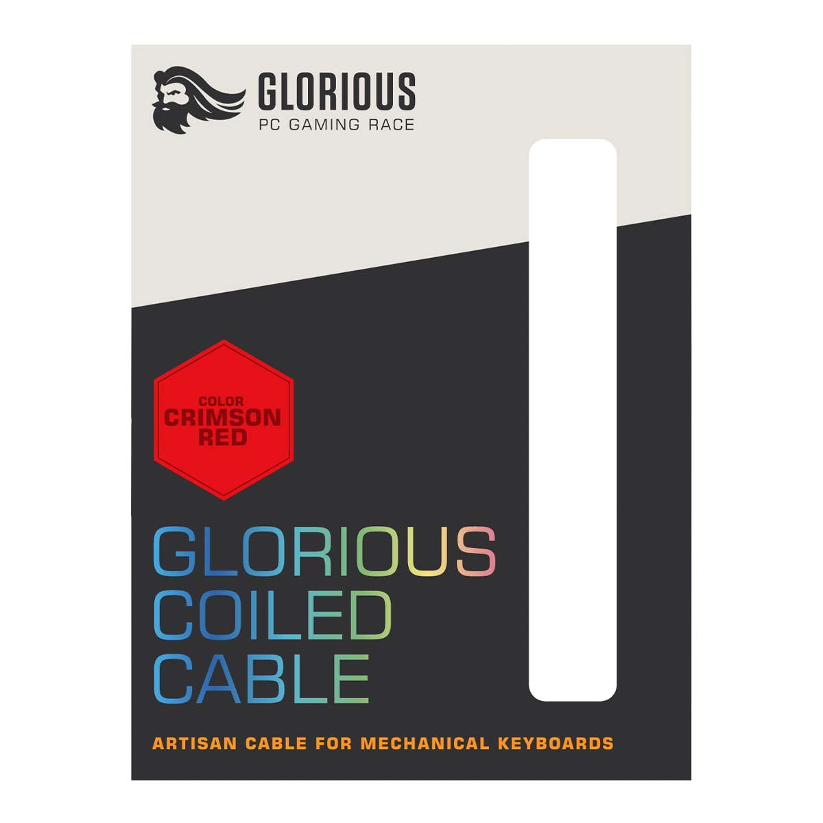 Glorious Coiled Cable - Crimson Red