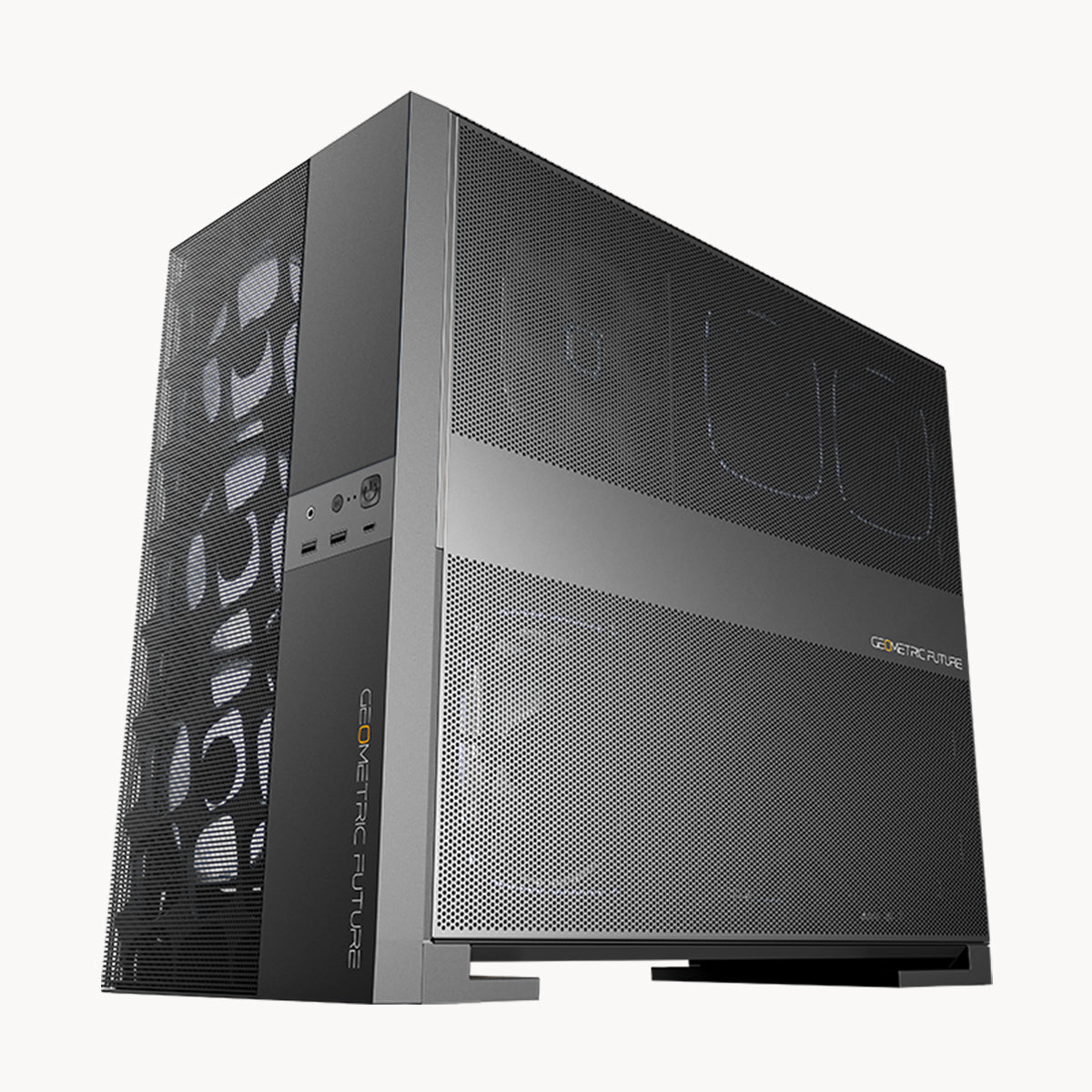 Geometric Future Model 5 Vent ATX Mid Tower Mesh Case - Black