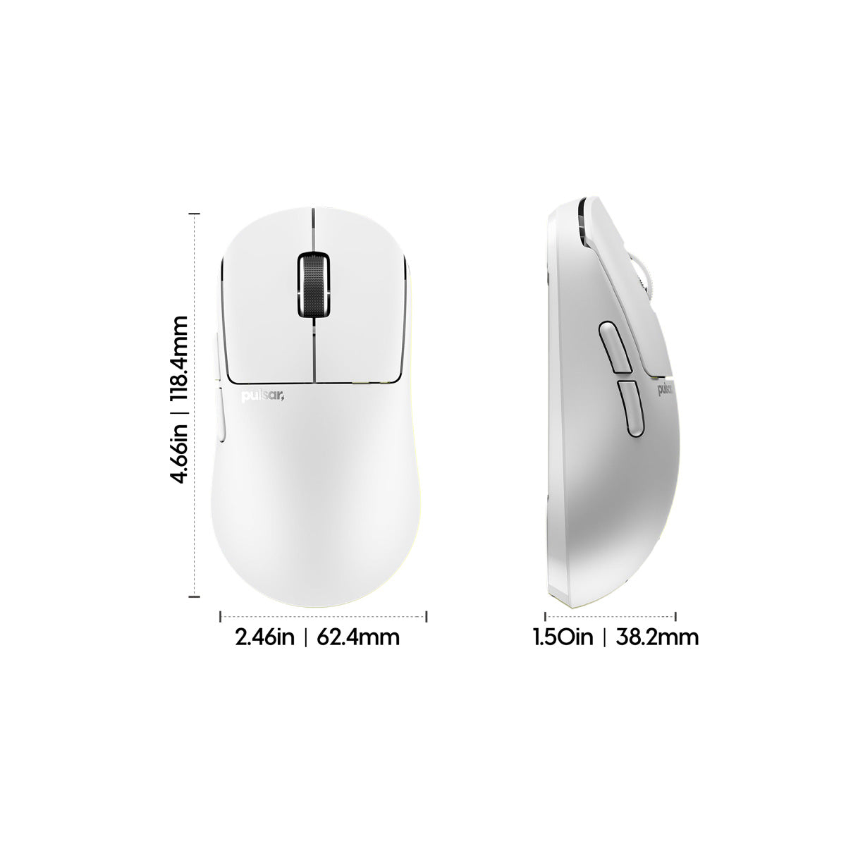Pulsar X2N CrazyLight Wireless Gaming Mouse - Uyuni White