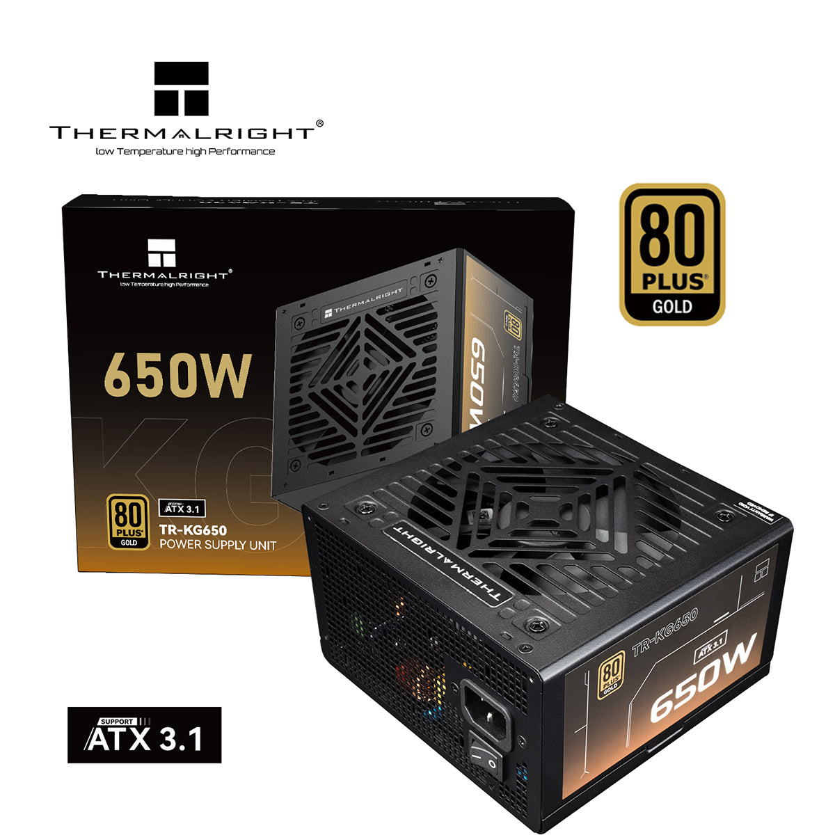 Thermalright TR-KG650 650W 80 Plus Gold Full Modular ATX 3.1 Power Supply