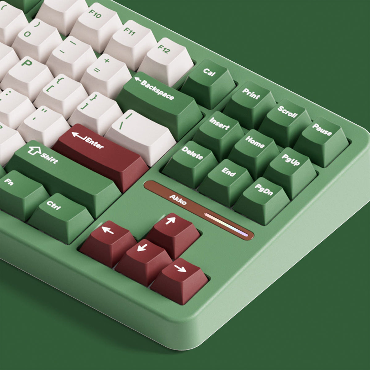Akko Tac87 Red Bean Matcha TKL RGB Wireless Mechanical Keyboard - Stellar Rose Switch