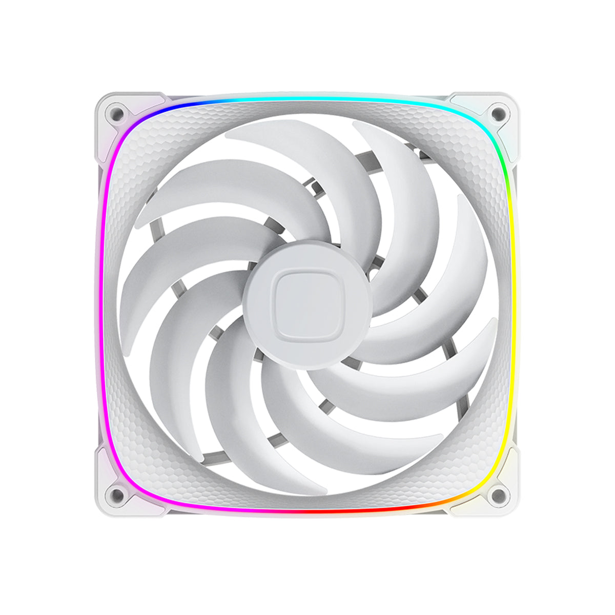 Geometric Future Squama 2503 140mm RGB PWM Case Fan - White
