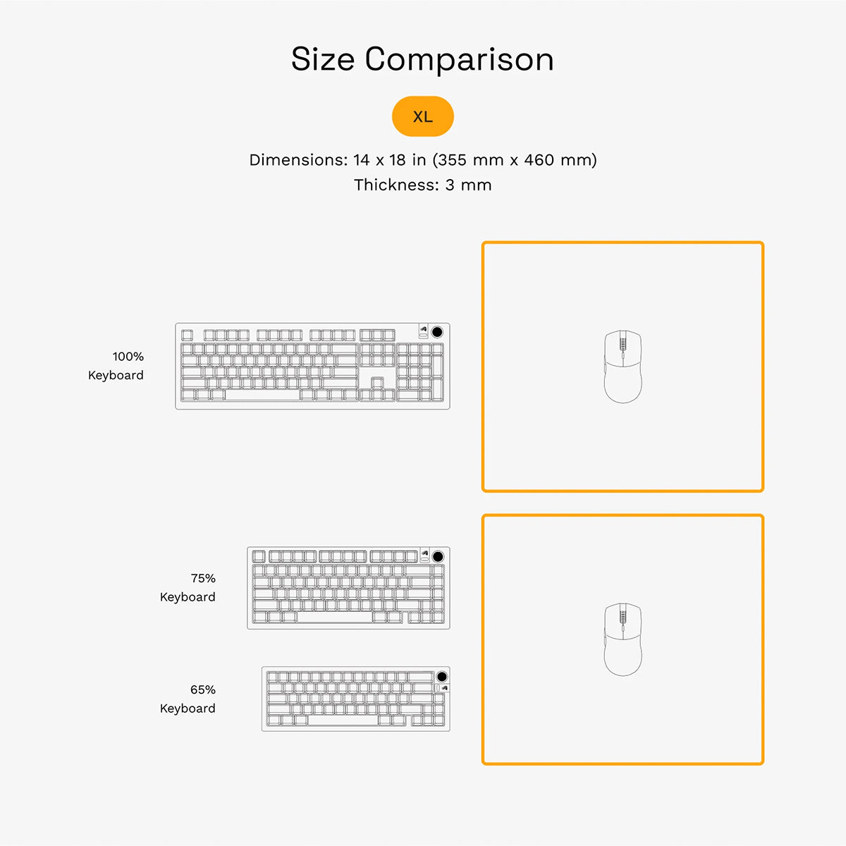 Glorious GMP 2 Stitched Cloth Gaming Mouse Pad XL - Black