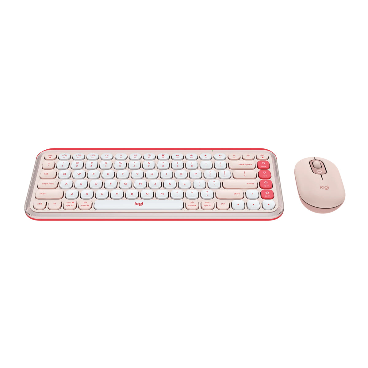 Logitech Pop Icon Wireless Bluetooth Keyboard and Mouse Combo - Rose