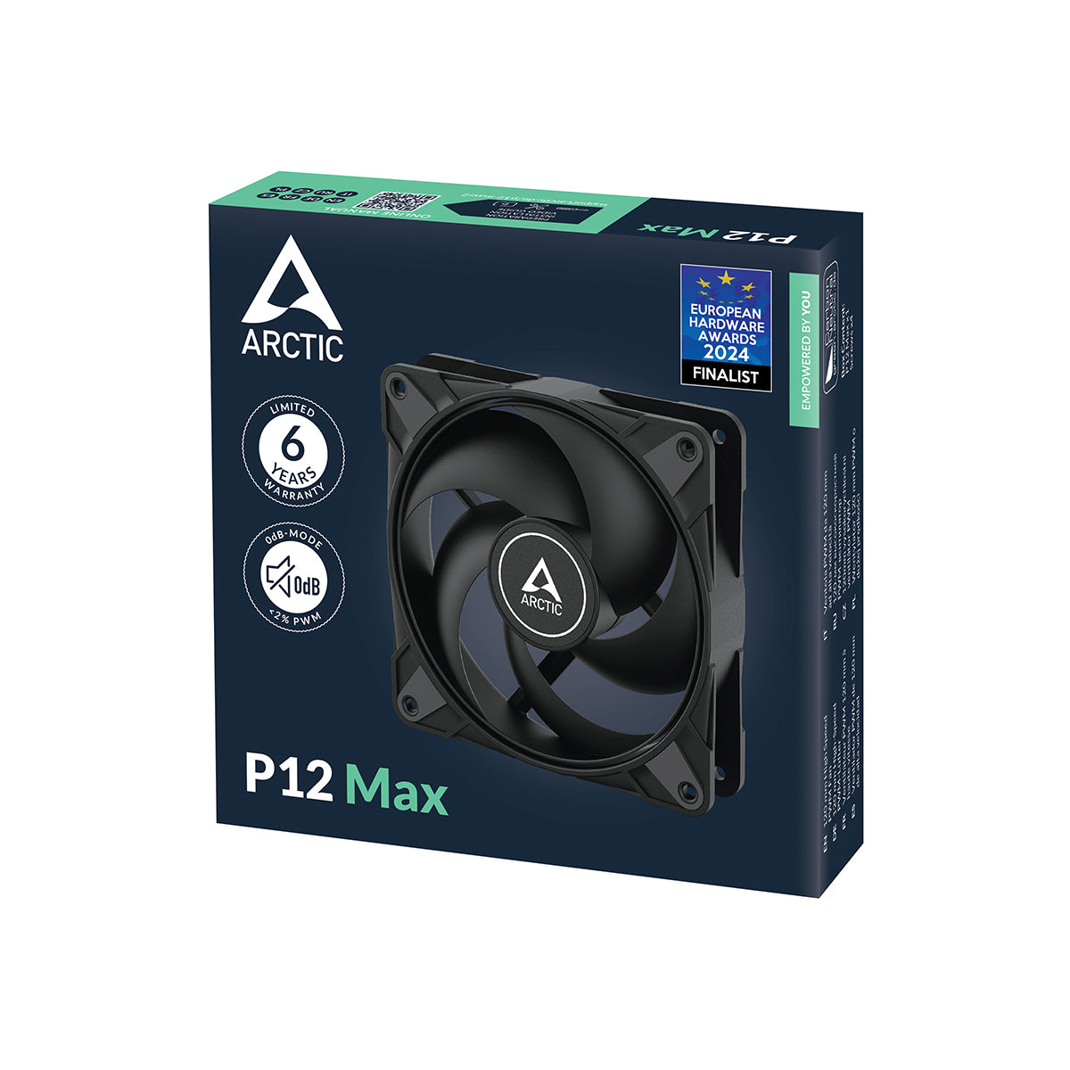 Arctic P12 Max PWM 120mm High Performance Fan - Black