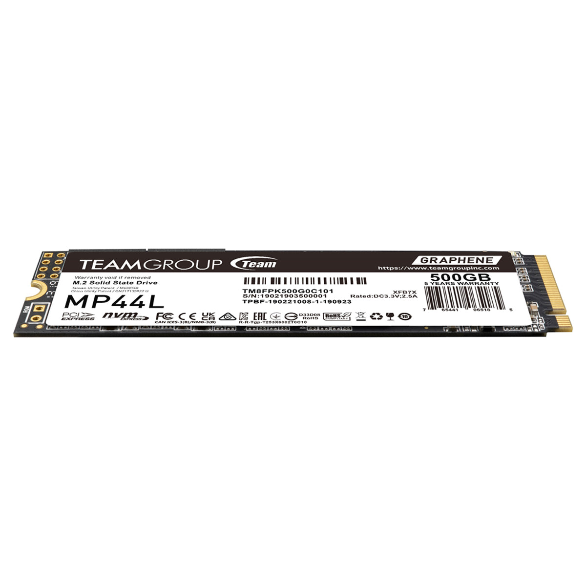 TeamGroup MP44L 500GB M.2 Gen4 NVMe SSD