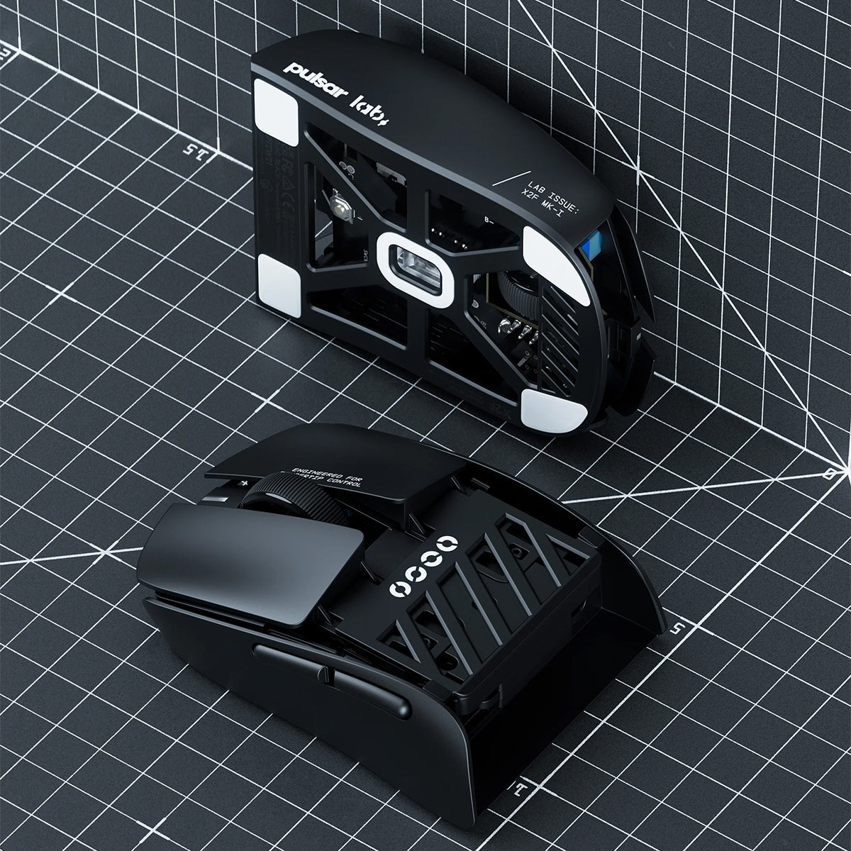 Pulsar LAB X2F Fingertip Wireless Gaming Mouse - Black