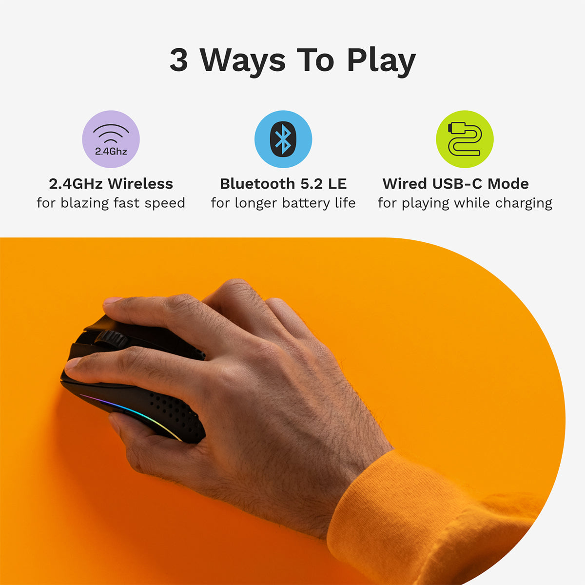 Glorious Model O 2 Mini Wireless Gaming Mouse - Black