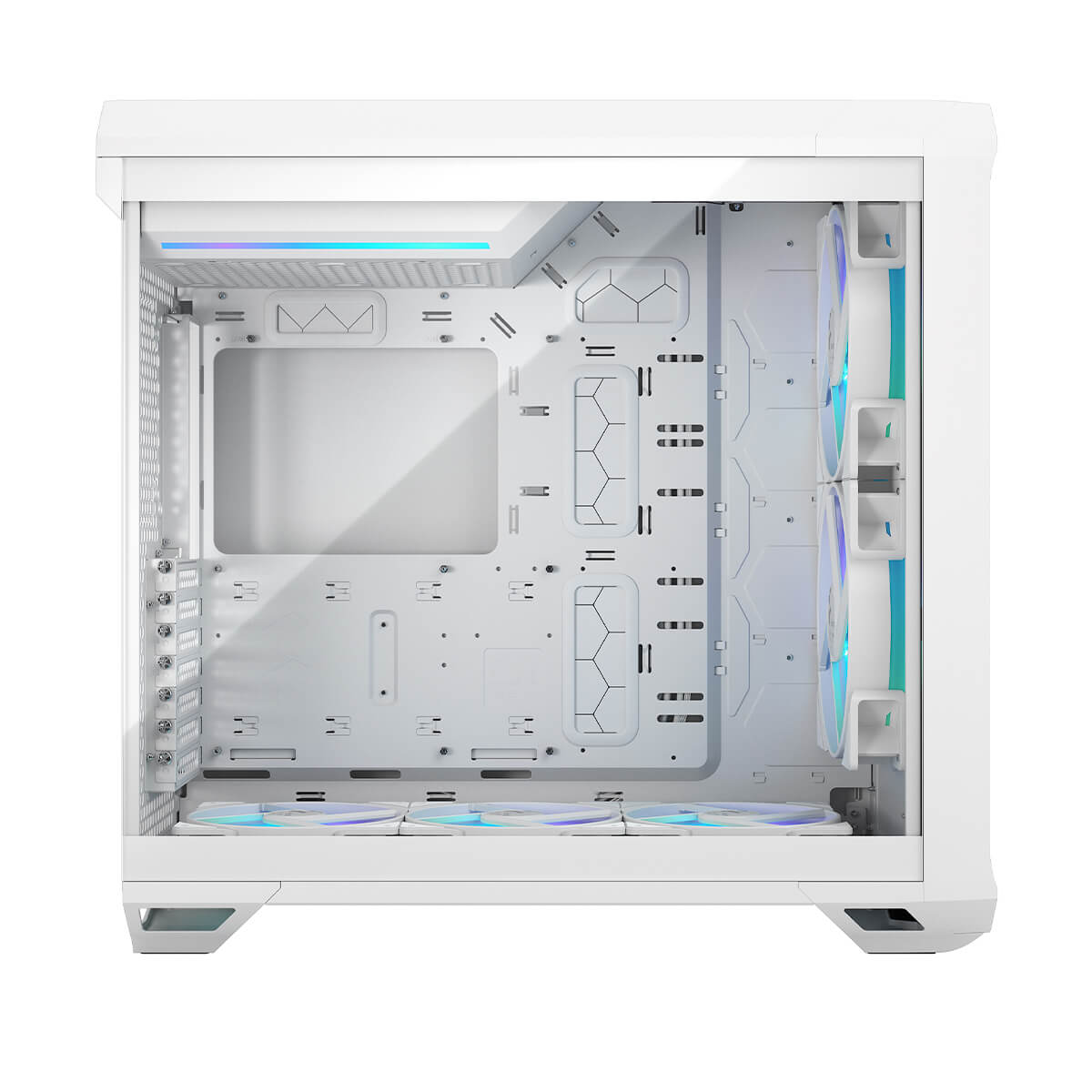 Fractal Design Torrent RGB Mid Tower Case - White TG Clear Tint