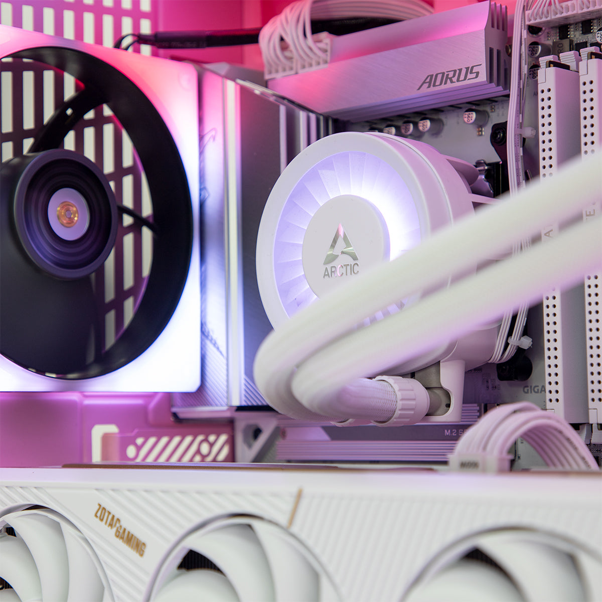 Abyssal AMP RTX 5080 Ryzen 7 9800X3D Gaming PC - PINK Infinite Edition