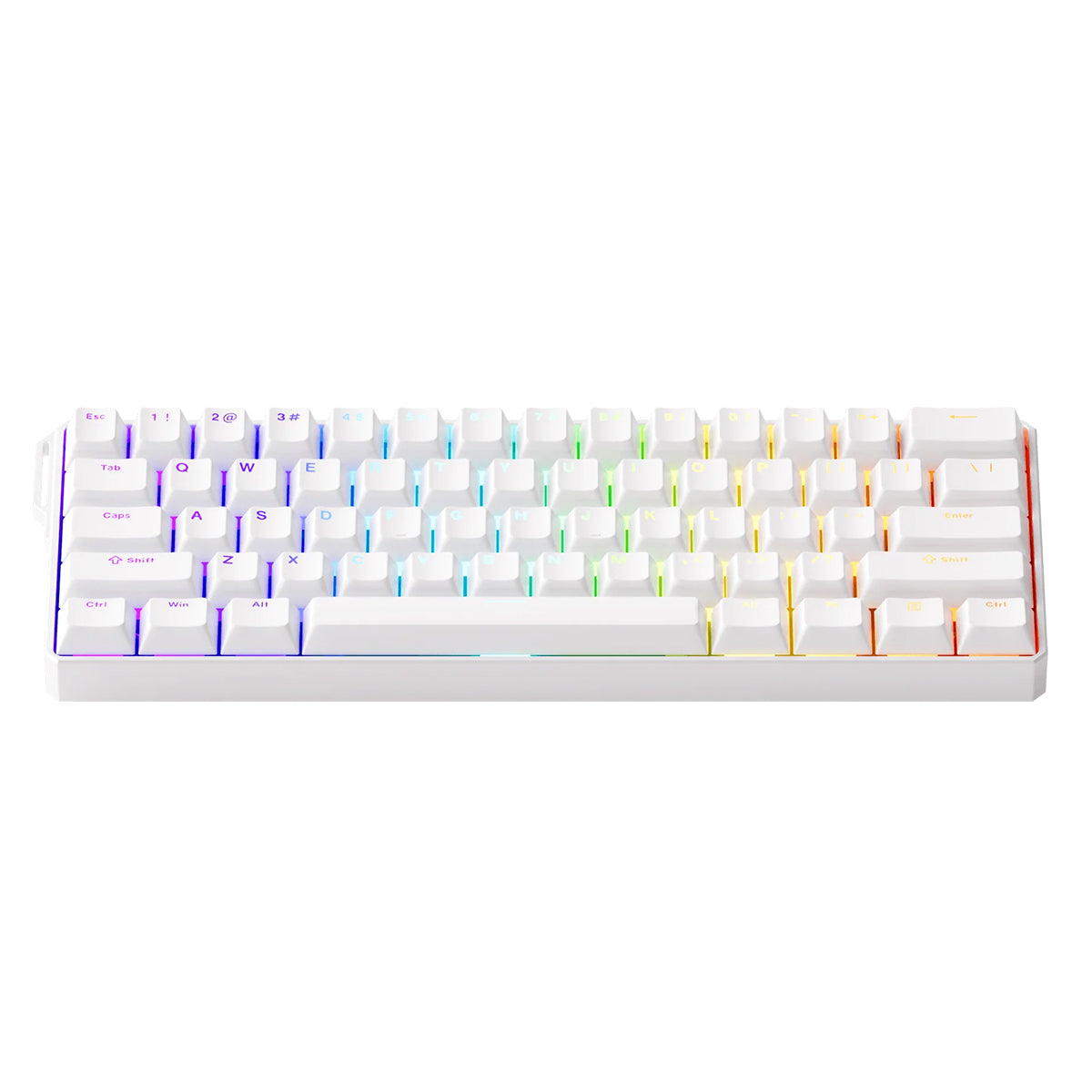 Akko Monsgeek Fun60 Ultra 60% Wireless TMR Aluminium Gaming Keyboard White - Glare Magnetic Switch