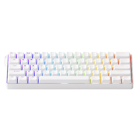 Akko Monsgeek Fun60 Ultra 60% Wireless TMR Aluminium Gaming Keyboard White - Glare Magnetic Switch