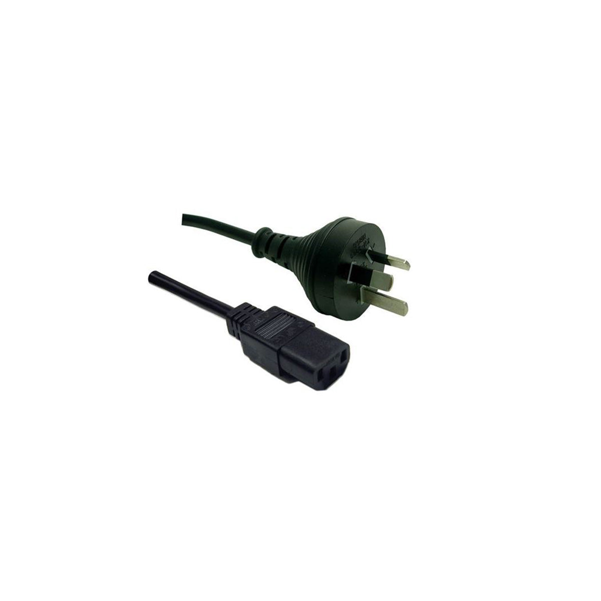 Dynamix 3-Pin Plug to IEC C13 Female Plug 10A Power Cord Black - 3M