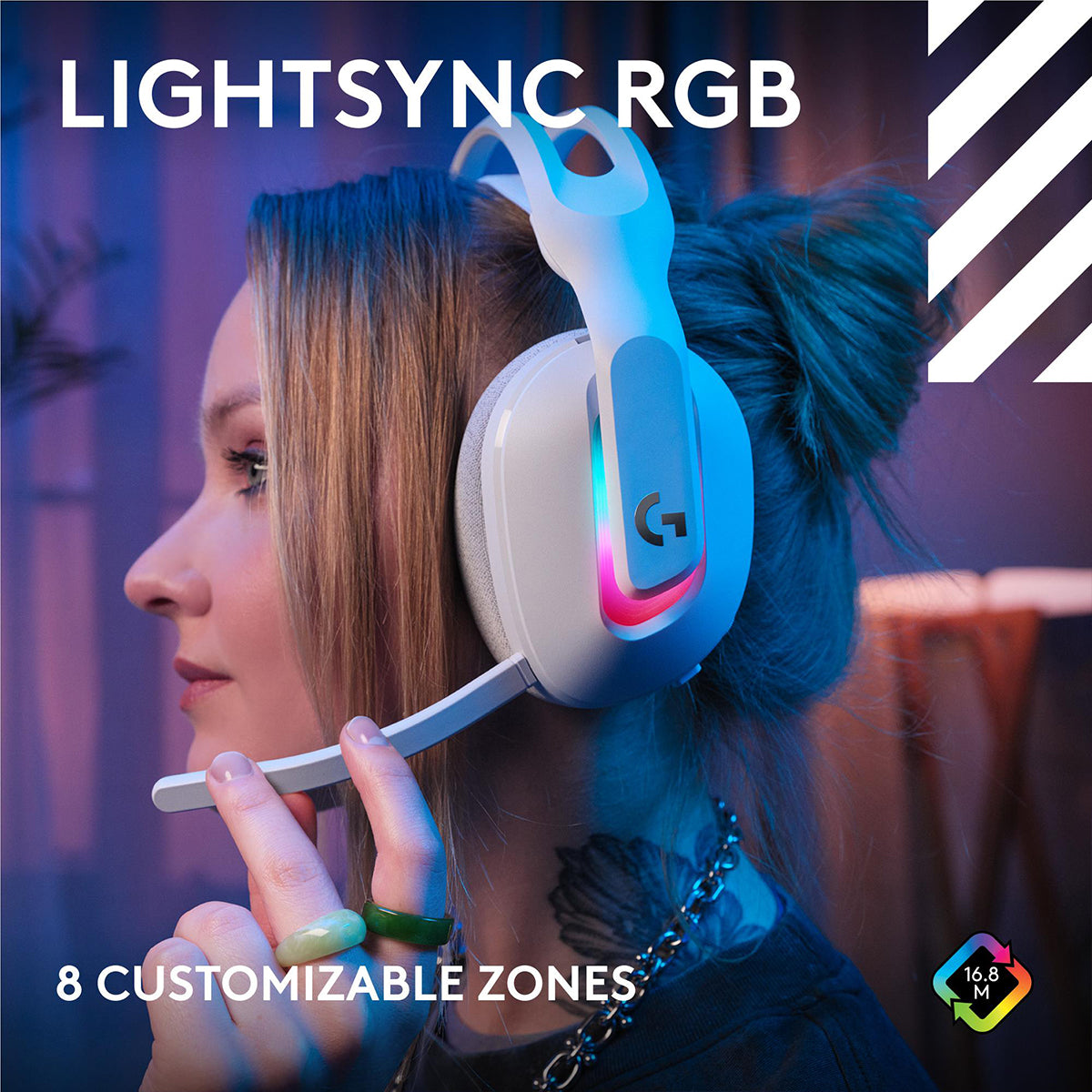 Logitech G Astro A20 X Wireless Gaming Headset with Playsync Audio - White