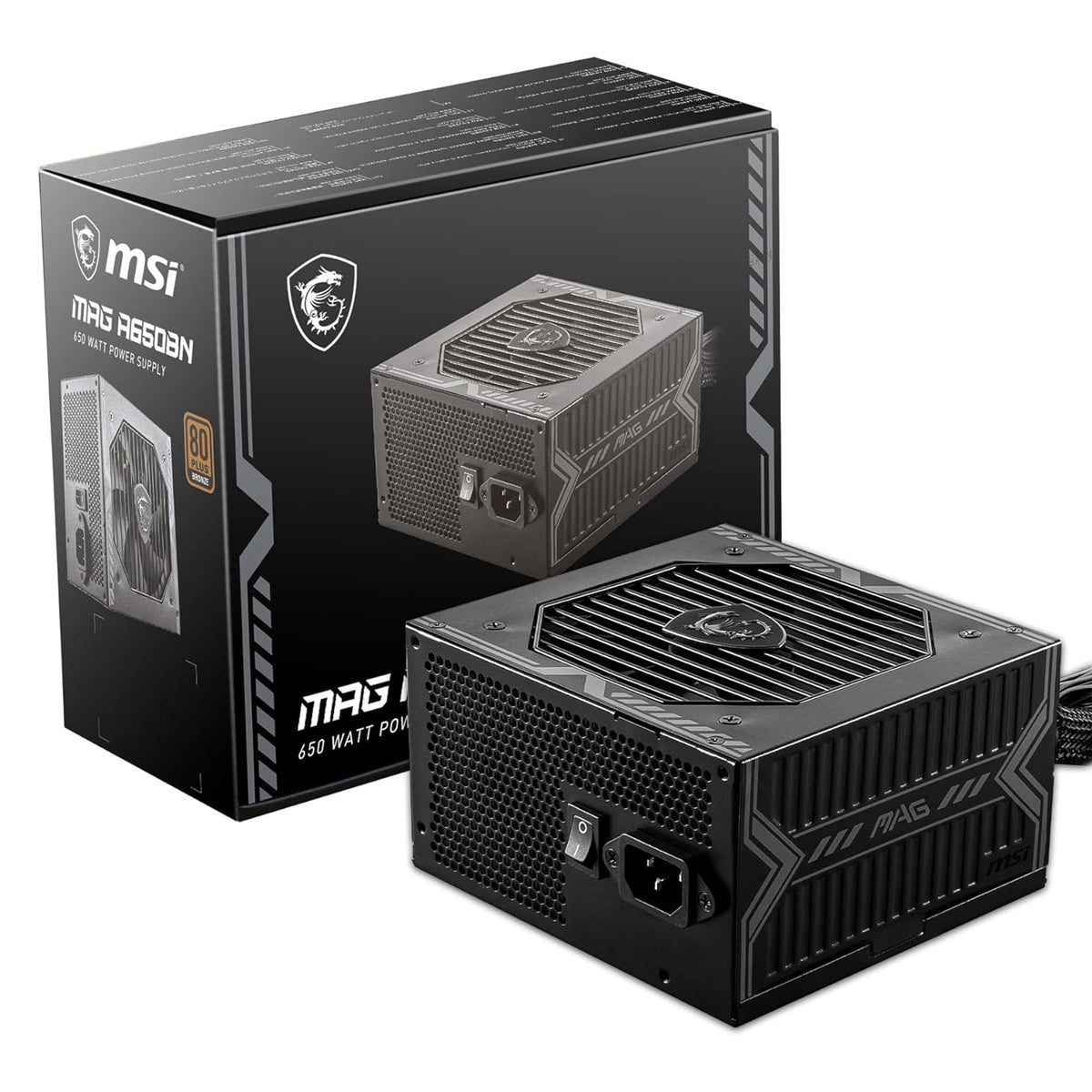 MSI MAG A650BN 650W 80Plus Bronze Power Supply