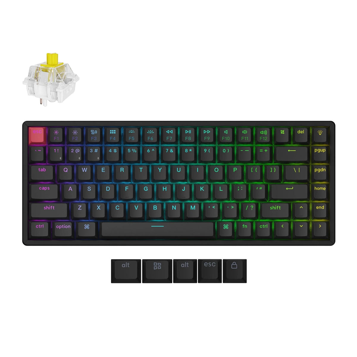 Keychron K2X 75% RGB Wireless Mechanical Keyboard - K Pro Banana Switch