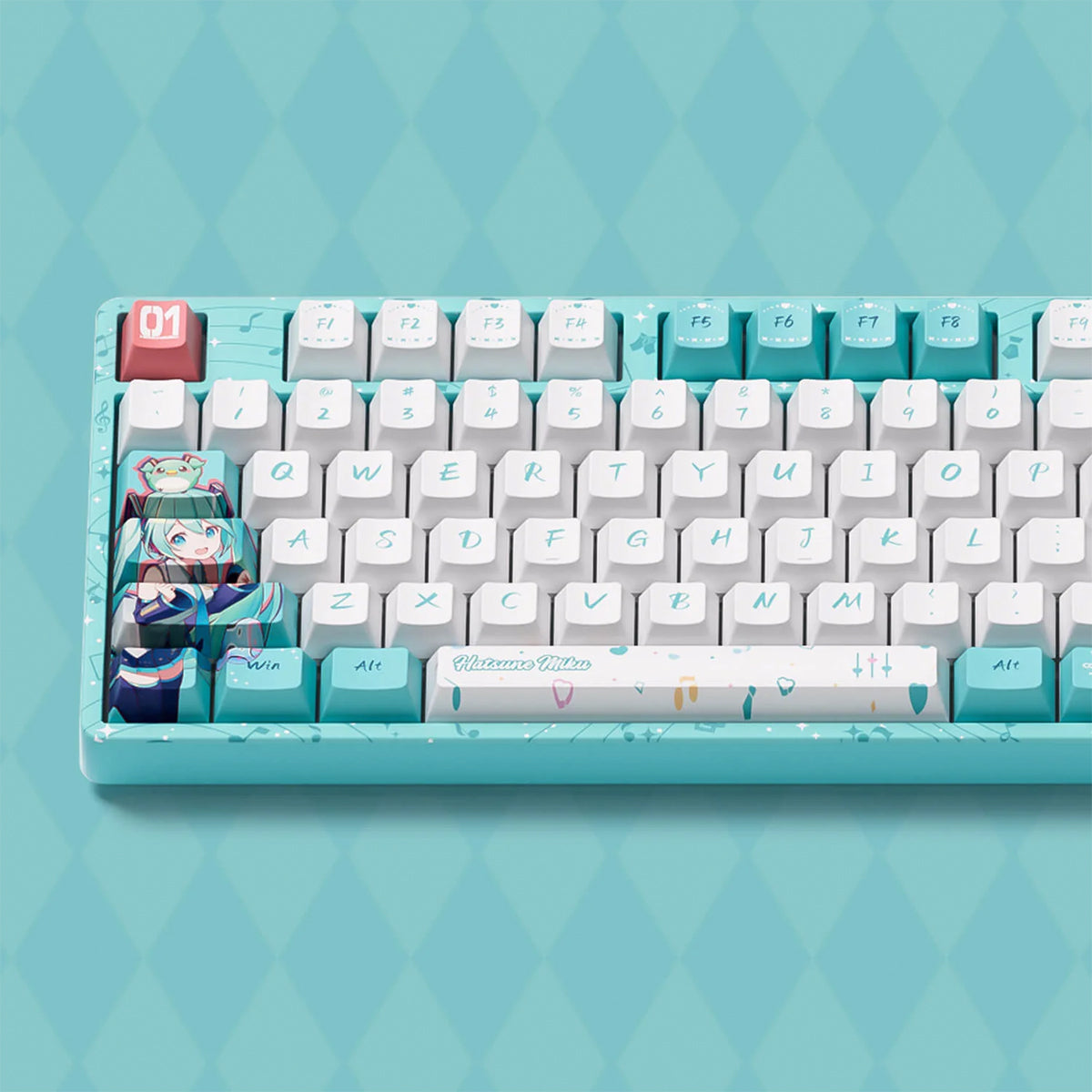 Akko x Hatsune Miku 5108B Plus Full-Size Wireless Mechanical Keyboard - Piano Pro Switch