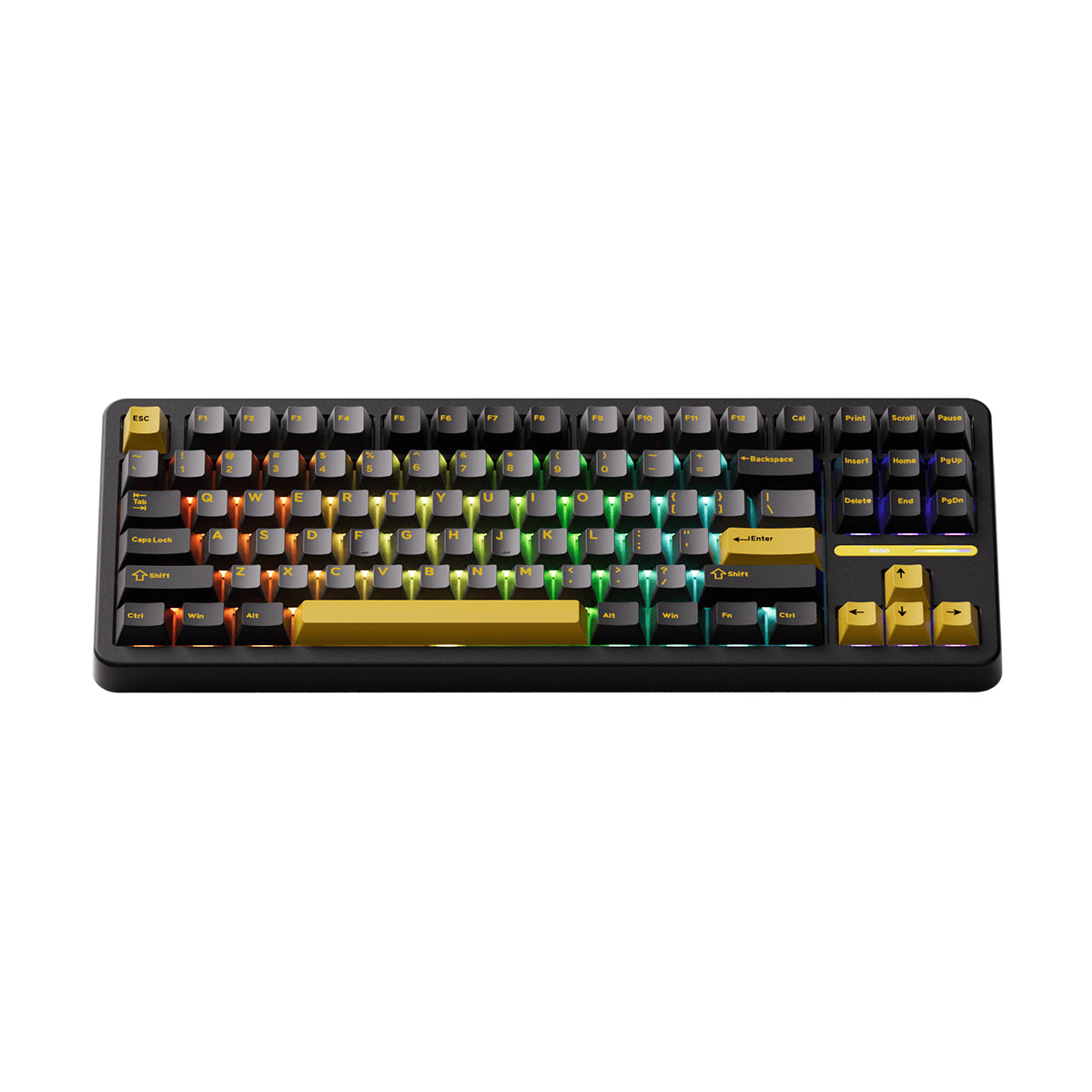 Akko Tac87 Black and Gold TKL RGB Wireless Mechanical Keyboard - Mirror Switch
