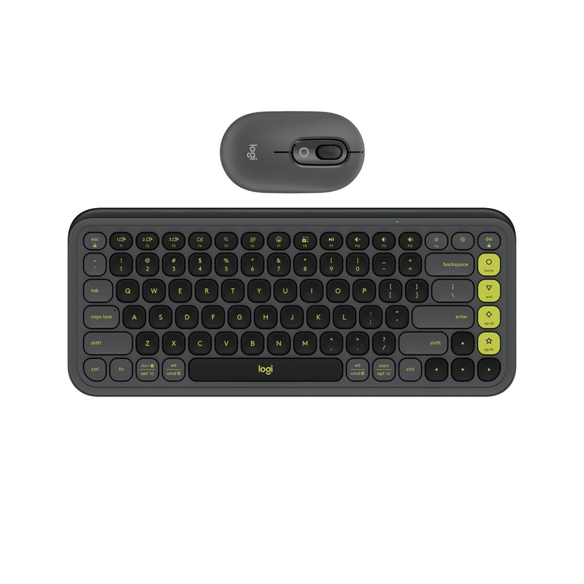 Logitech Pop Icon Wireless Bluetooth Keyboard and Mouse Combo - Graphite