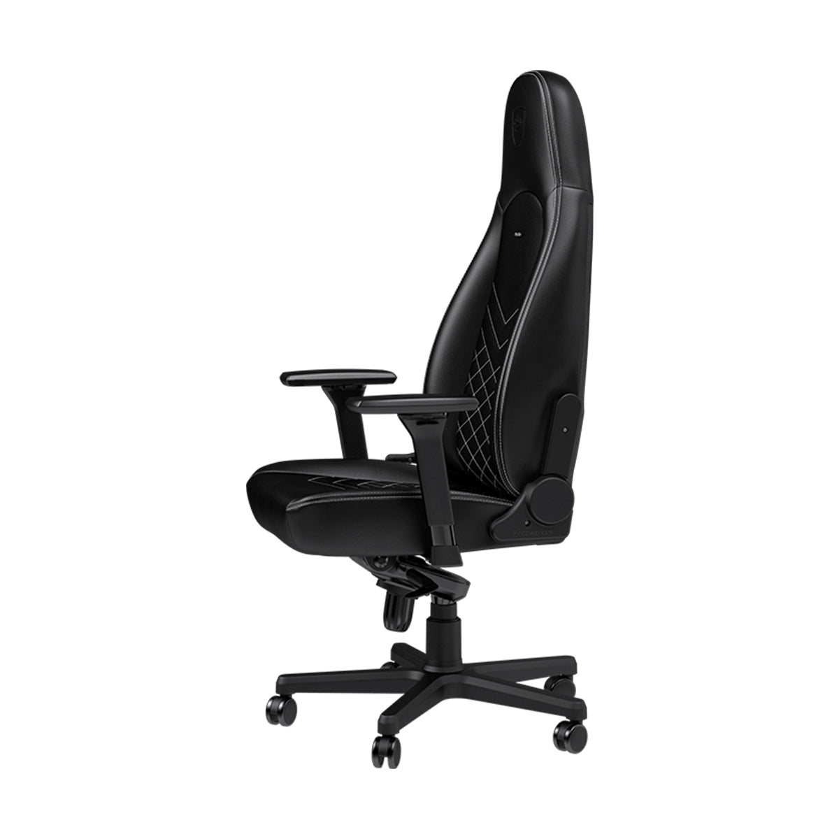 Noblechairs ICON Series Faux Leather Gaming Chair - Black/Platinum White - Showroom Demo Unit