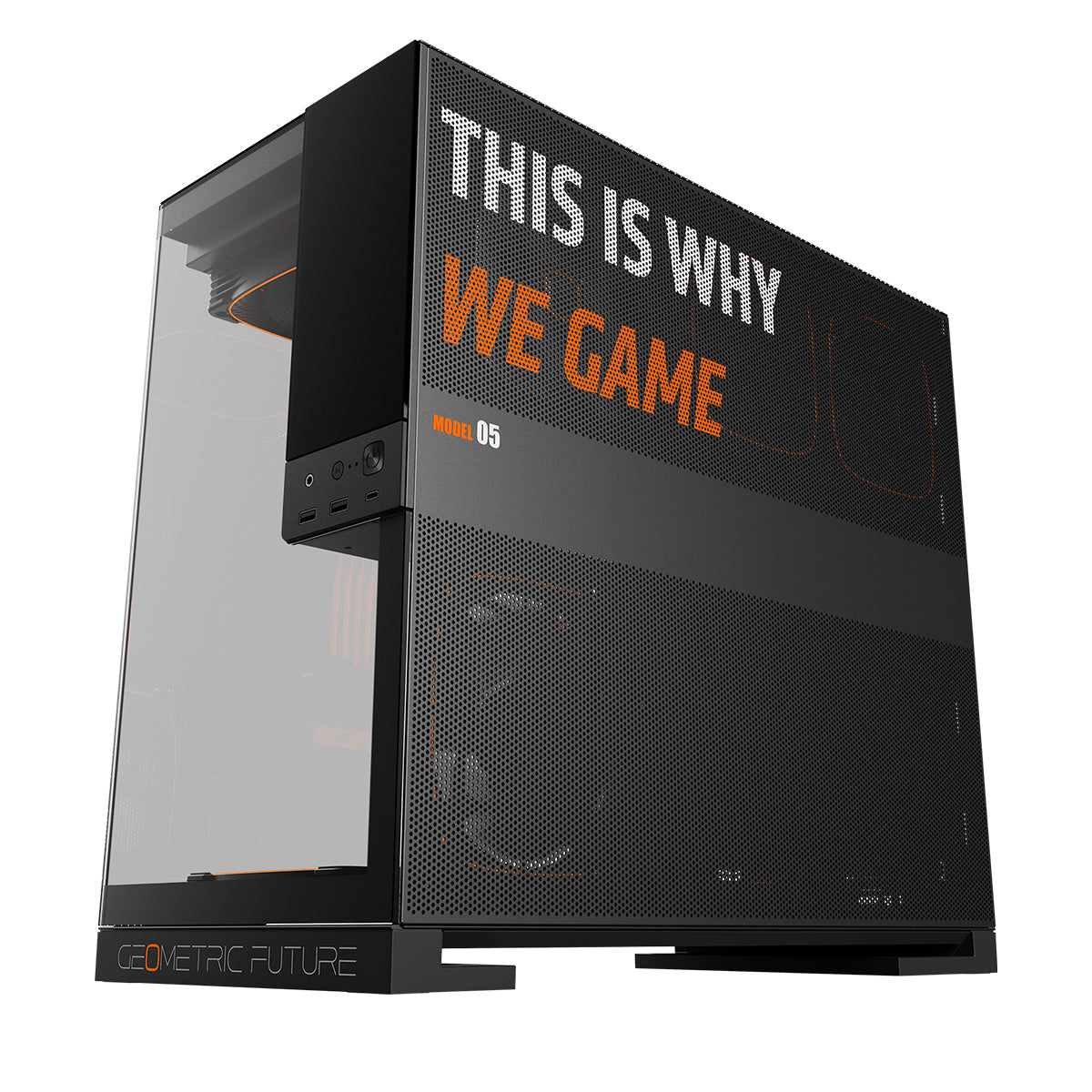 Geometric Future Model 5 ATX Mid Tower Case 5 Fans - AMD