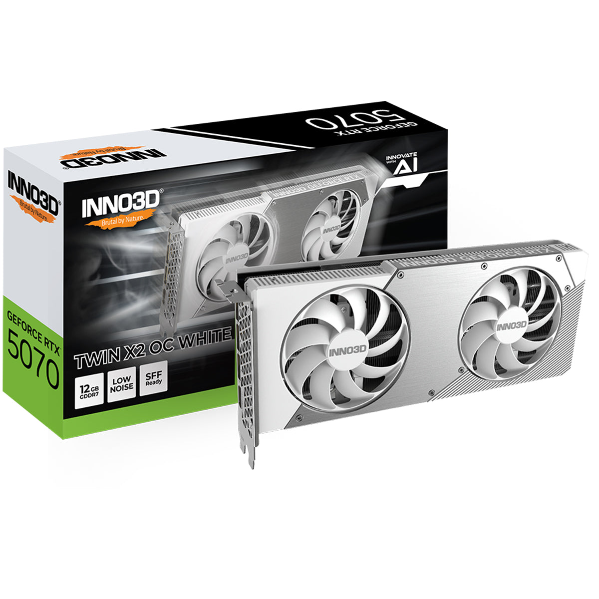 INNO3D GeForce RTX 5070 TWIN X2 OC WHITE 12GB Graphics Card