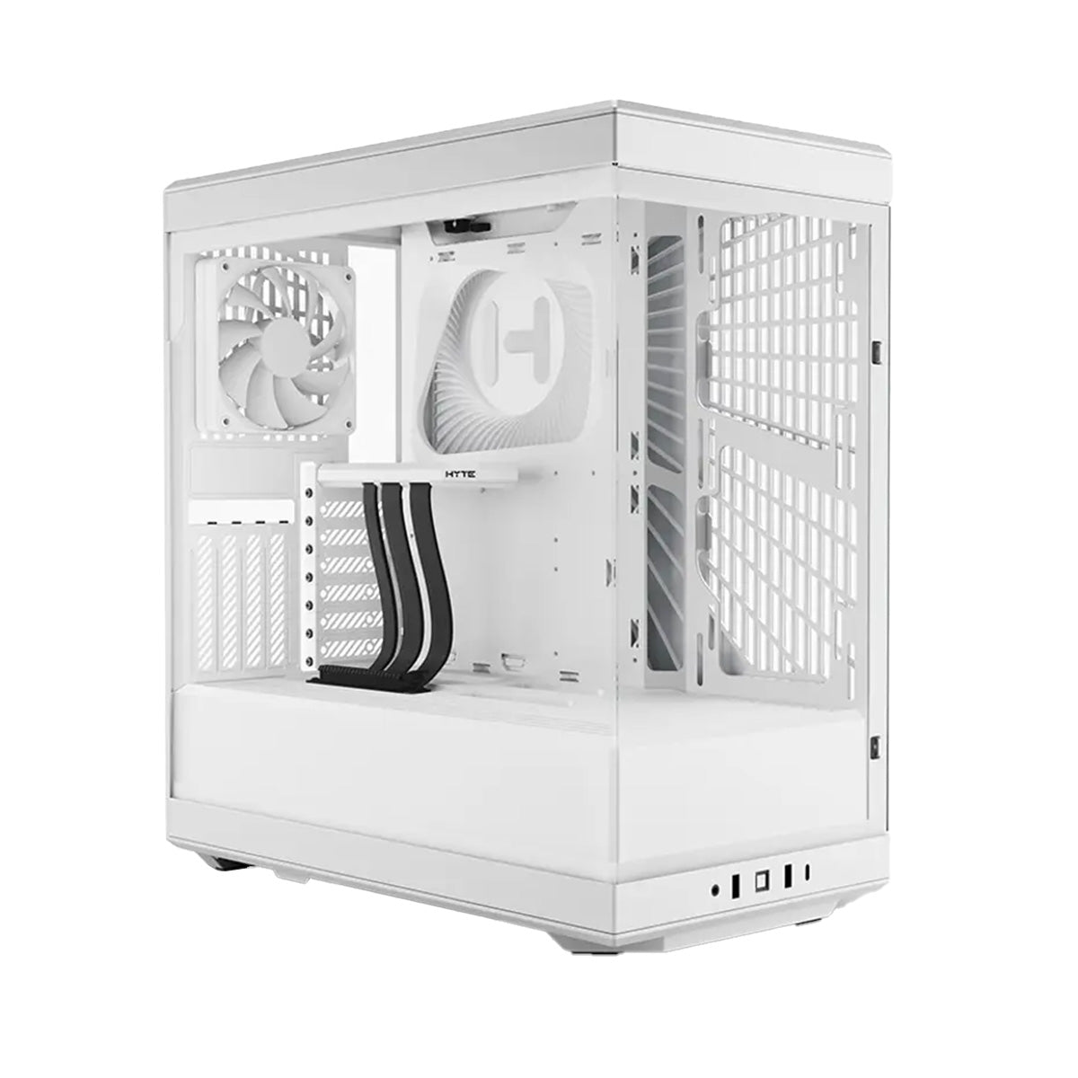 Hyte Y40 Tempered Glass Mid Tower Case - Snow White