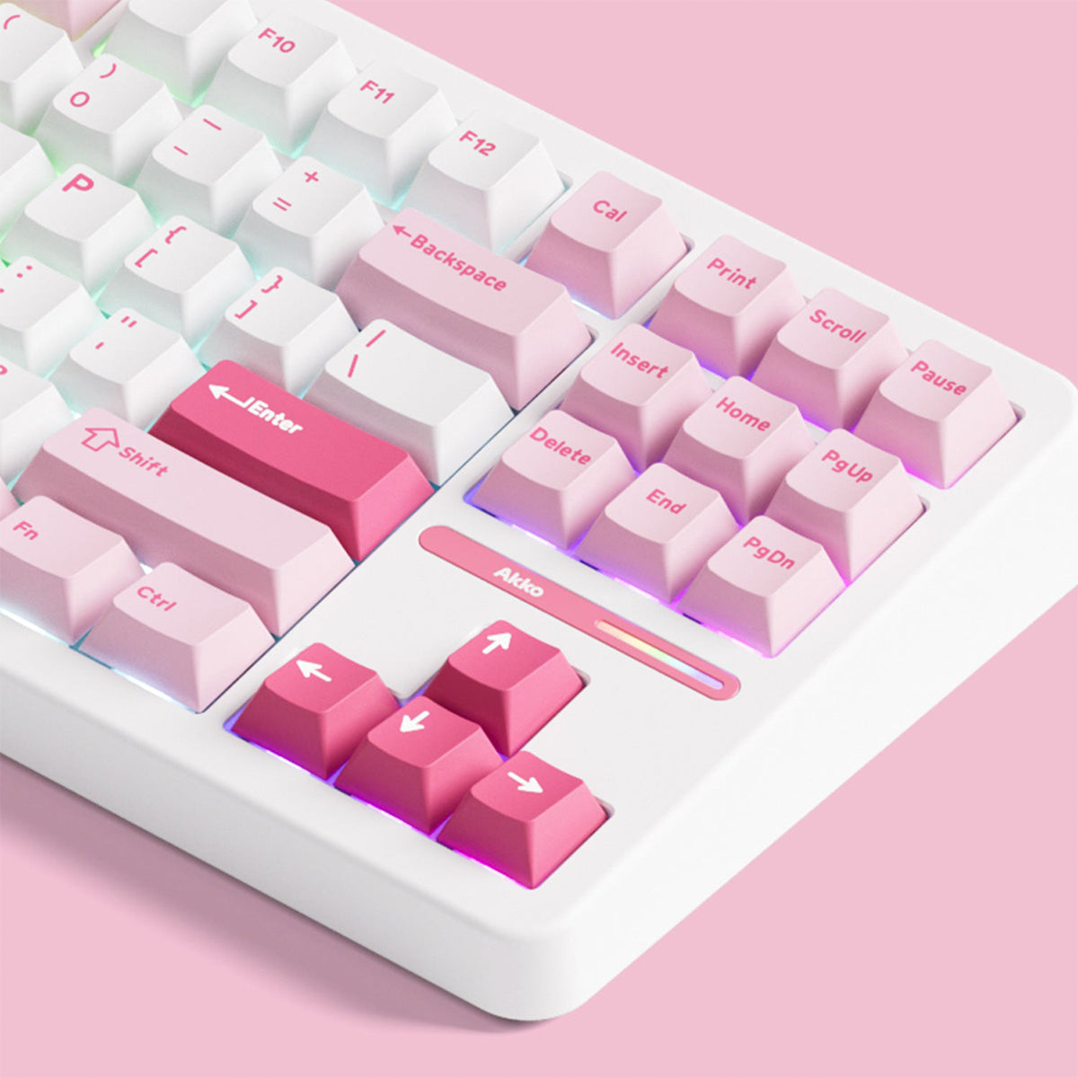 Akko Tac87 Prunus Lannesiana TKL RGB Wireless Mechanical Keyboard - Stellar Rose Switch