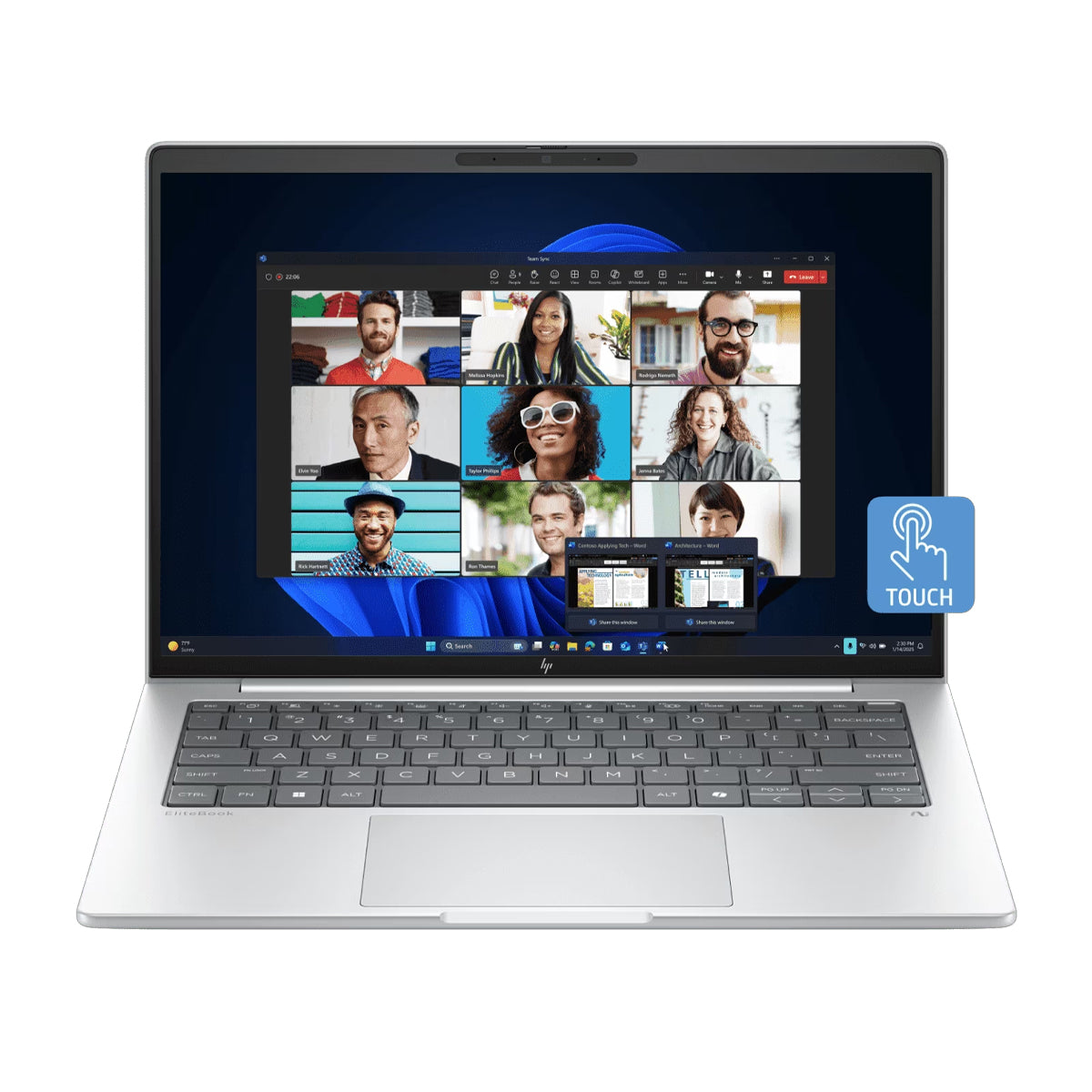 HP EliteBook 8 G1i 14'' FHD+ Touchscreen Business Laptop (BH3H7PT)