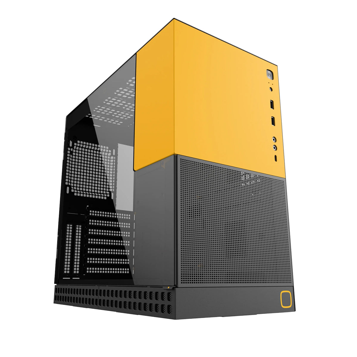 Geometric Future Model 4 King Arthur ATX Mid Tower Case - Black/Yellow