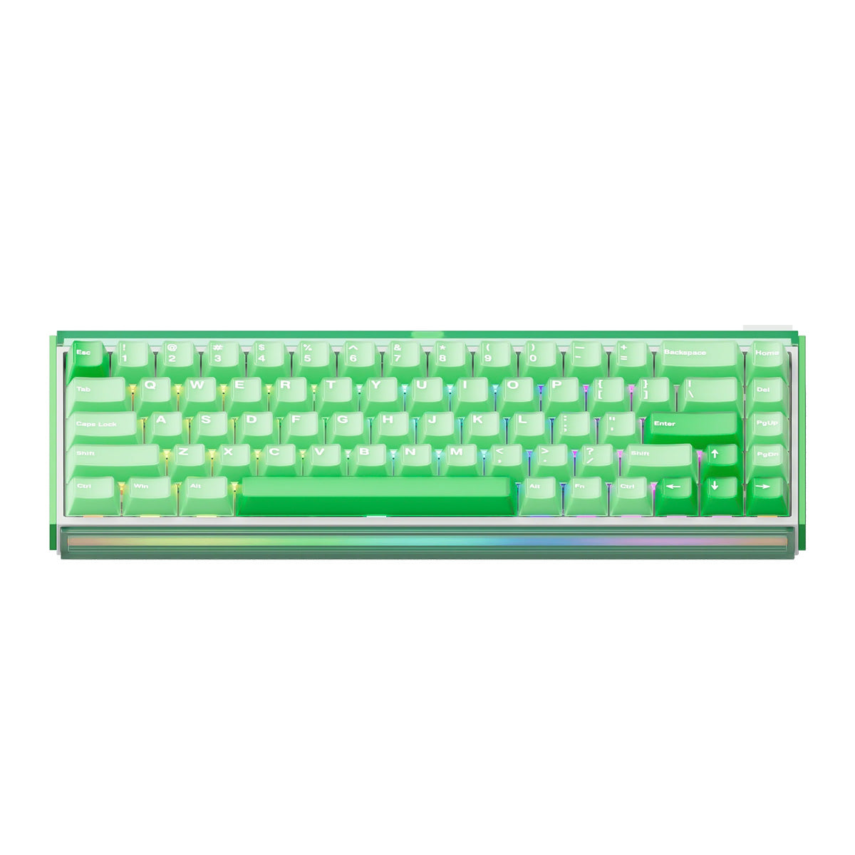Akko RAY68-HE Green 68% Wireless Hall-Effect Gaming Keyboard - AstroAim Switch