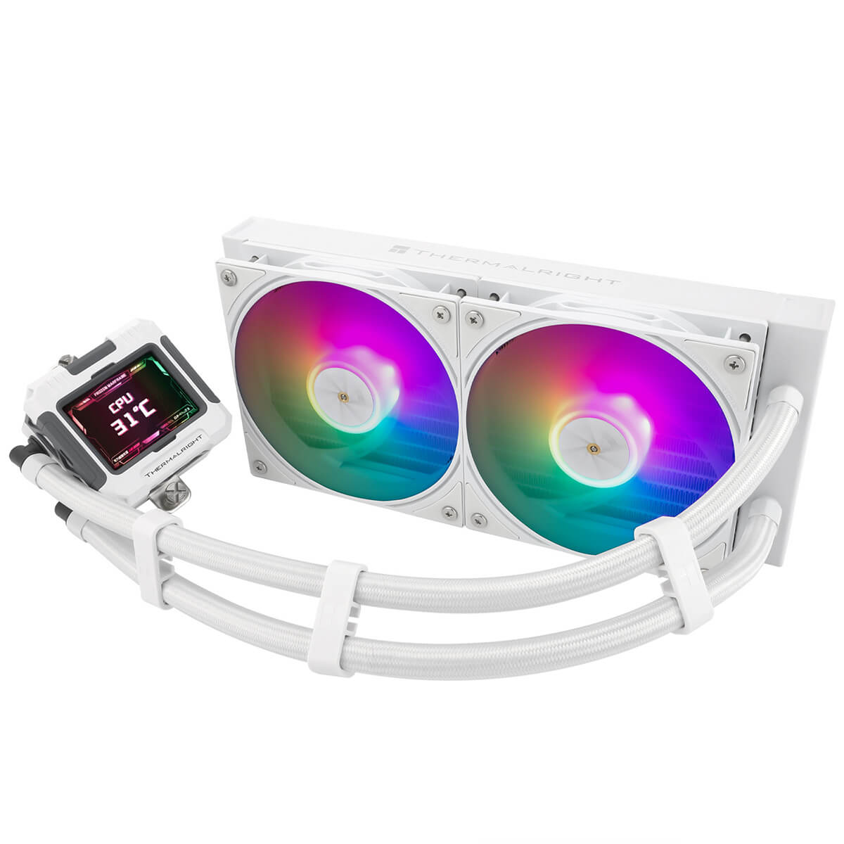 Thermalright Frozen Warframe LCD 240mm ARGB CPU Liquid Cooler - White
