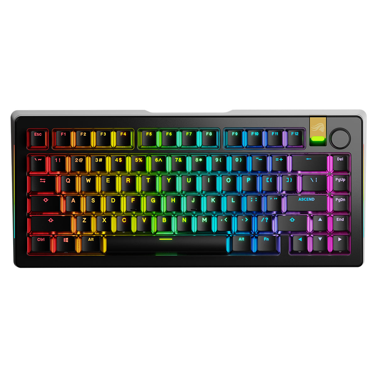Glorious GMMK 3 Pro HE 75% Wireless Mechanical Keyboard Fox HE Linear Switch - Black