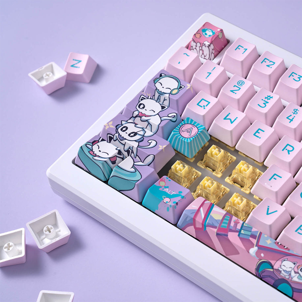 Akko Mod 007B PC 7th Anniversary 75% Wireless Magnetic Hall Effect Keyboard - Magnetic Yellow Switch