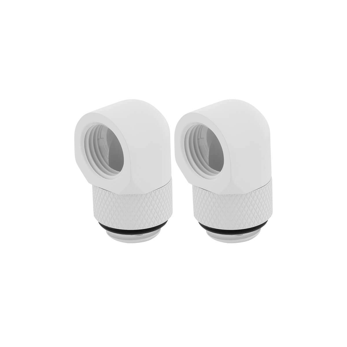 Corsair Hydro X Series XF 90° Angled Rotary Adapter Twin Pack - White
